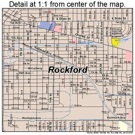 street map of rockford illinois